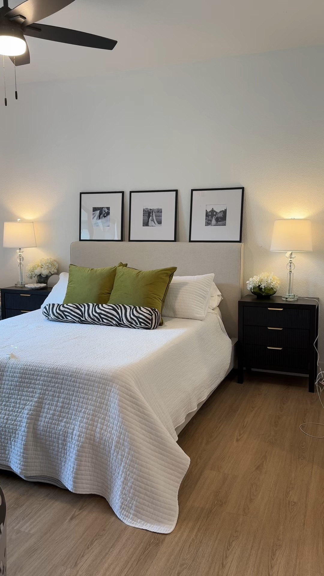 Bedroom update! Linking my frames and as much decor as I can! My lamps are from homegoods and the bed is Living Spaces! 

#LTKStyleTip #LTKHome