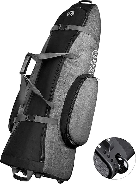 OutdoorMaster Padded Golf Club Travel Bag with Wheels, 900D Heavy Duty Oxford Waterproof -Alligat... | Amazon (US)