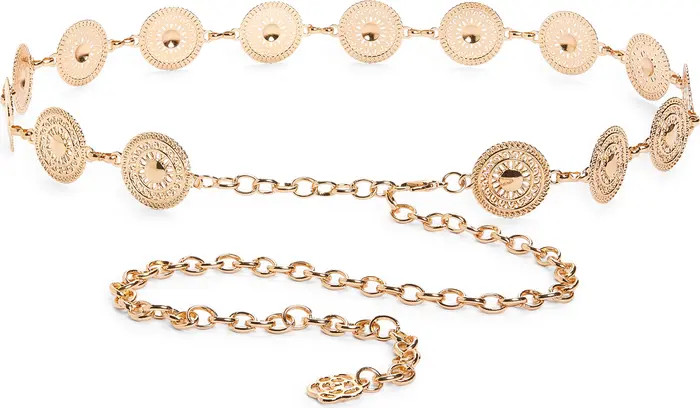 Embossed Circular Chain Belt | Nordstrom