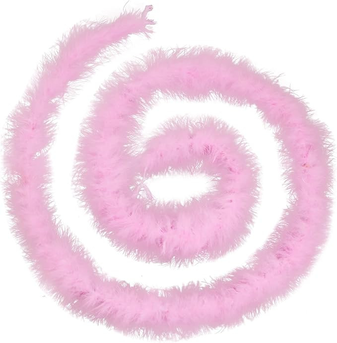 Dxhycc 2 Yards Marabou Feather Boa for Crafts Wedding Party Halloween Costume Christmas Tree Deco... | Amazon (US)