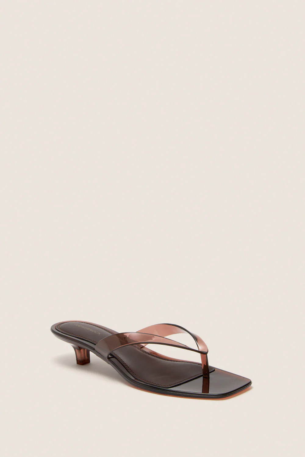 Dark Brown Gaia Jelly Heels | Tuckernuck (US)