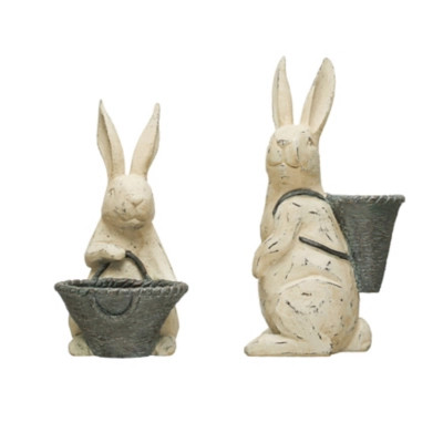 Storied Home Decorative Bunnies with Baskets Set | Ashley Homestore