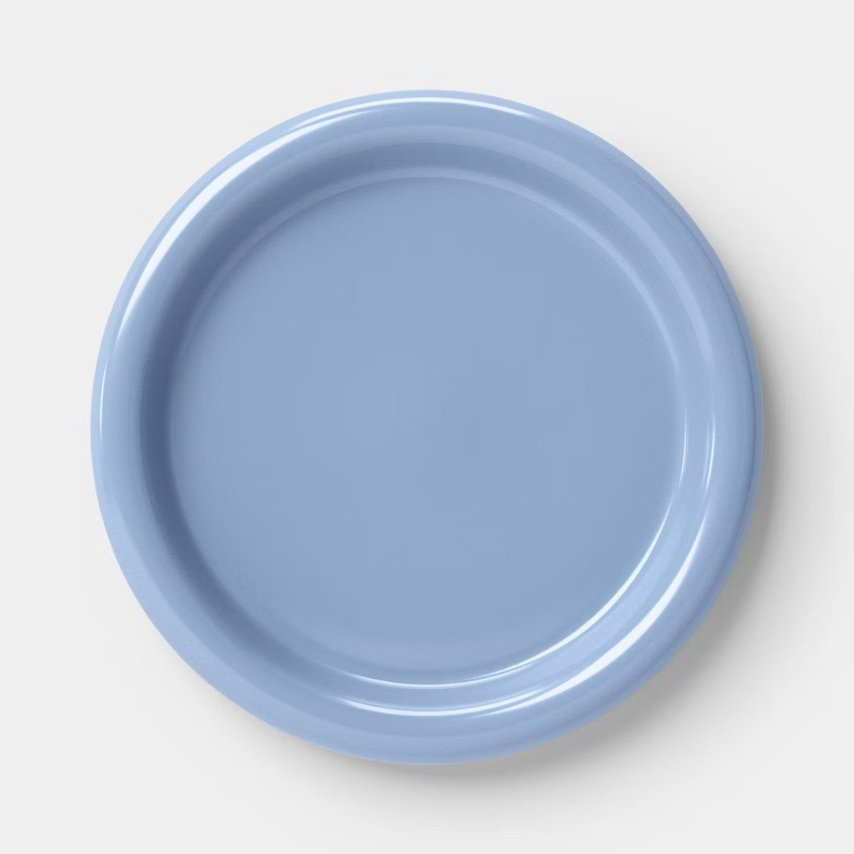 10.5" Stoneware Round Rim Dinner Plate Blue - Room Essentials™ | Target