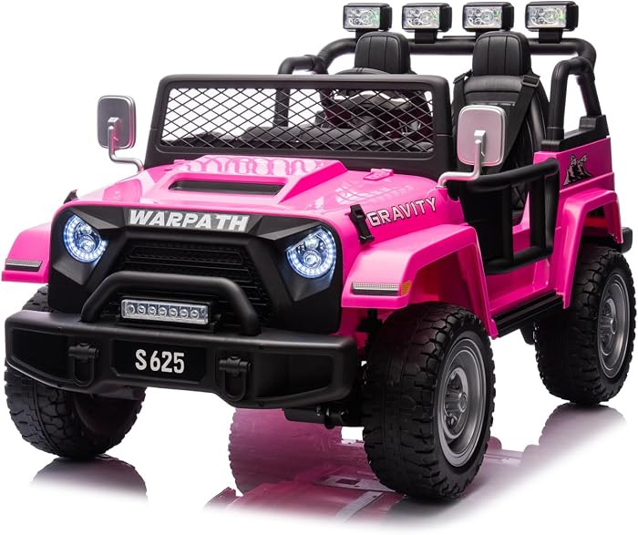 24V 2 Seater Kids Ride-On Truck Car, 4WD Electric Car with Parent Remote Control, 4x200W Motor, S... | Amazon (US)