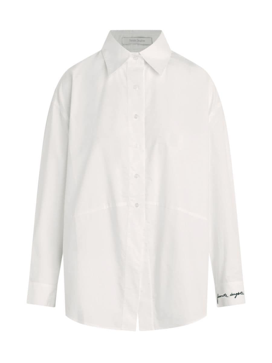 The Door's Always Open Cotton Logo Shirt | Saks Fifth Avenue