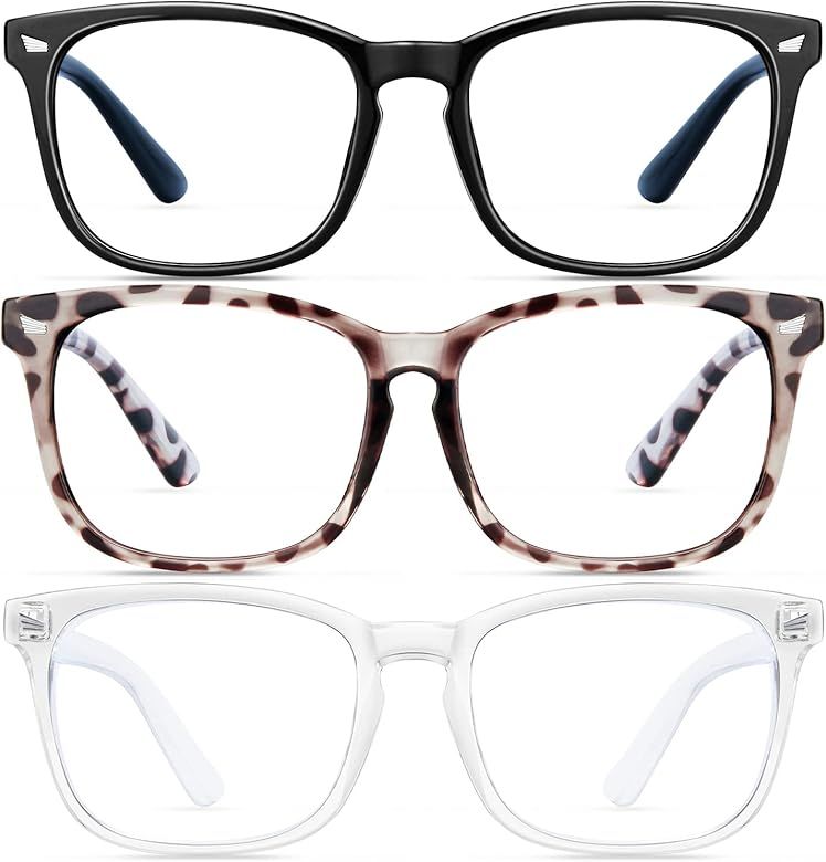 ZZD Blue Light Blocking Glasses for women/men 3Pack Computer Reading/Gaming/TV/Phones Glasses Ant... | Amazon (US)