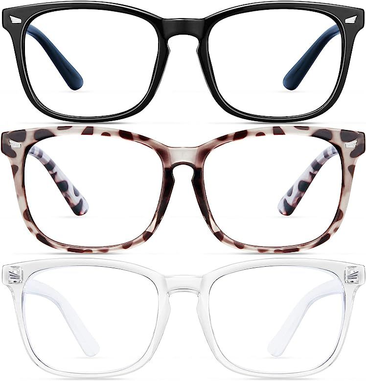 ZZD Blue Light Blocking Glasses for women/men 3Pack Computer Reading/Gaming/TV/Phones Glasses Ant... | Amazon (US)