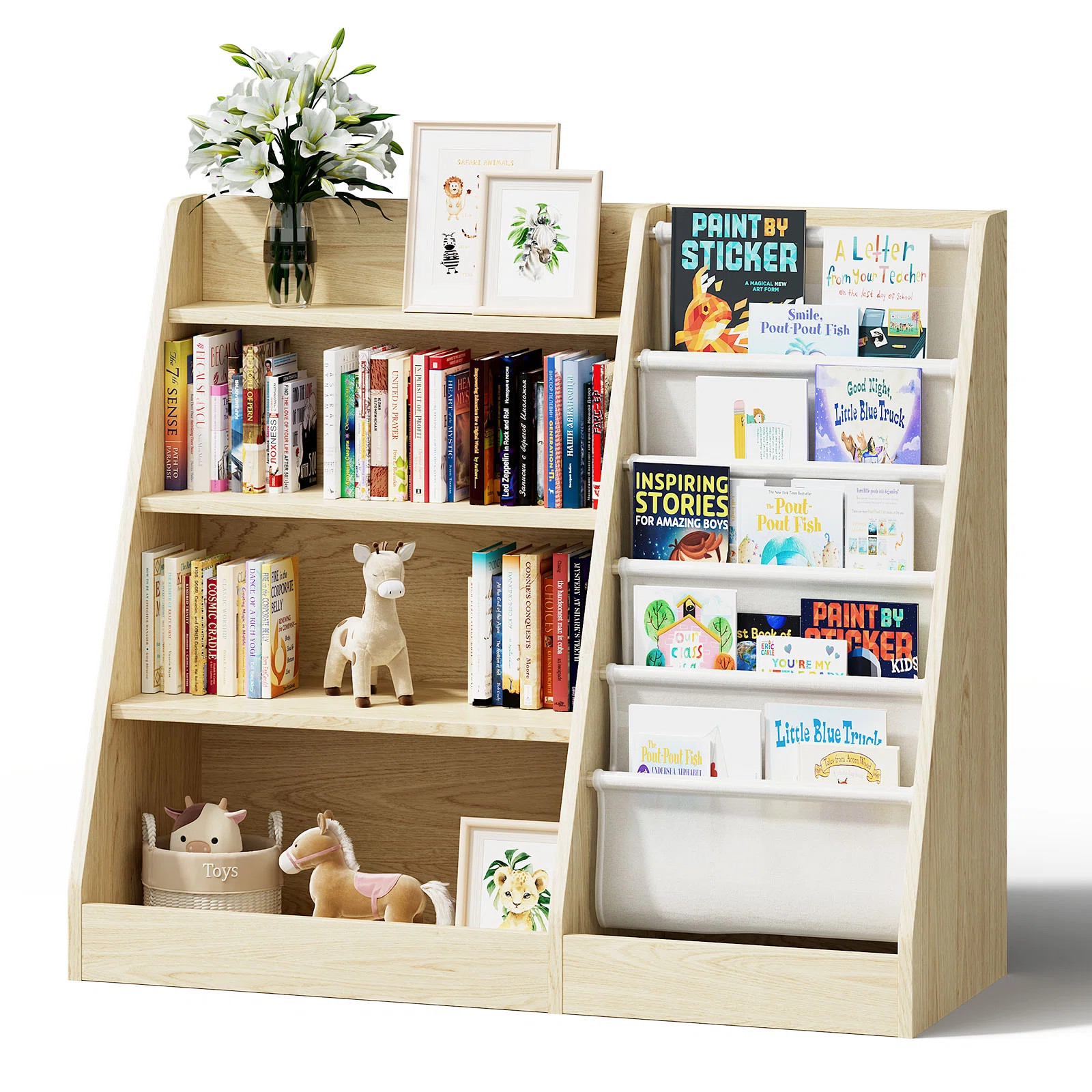 Bathelda Standard Bookcase, Storage Book Rack, Organizer Cabinet, Book Display | Wayfair UK
