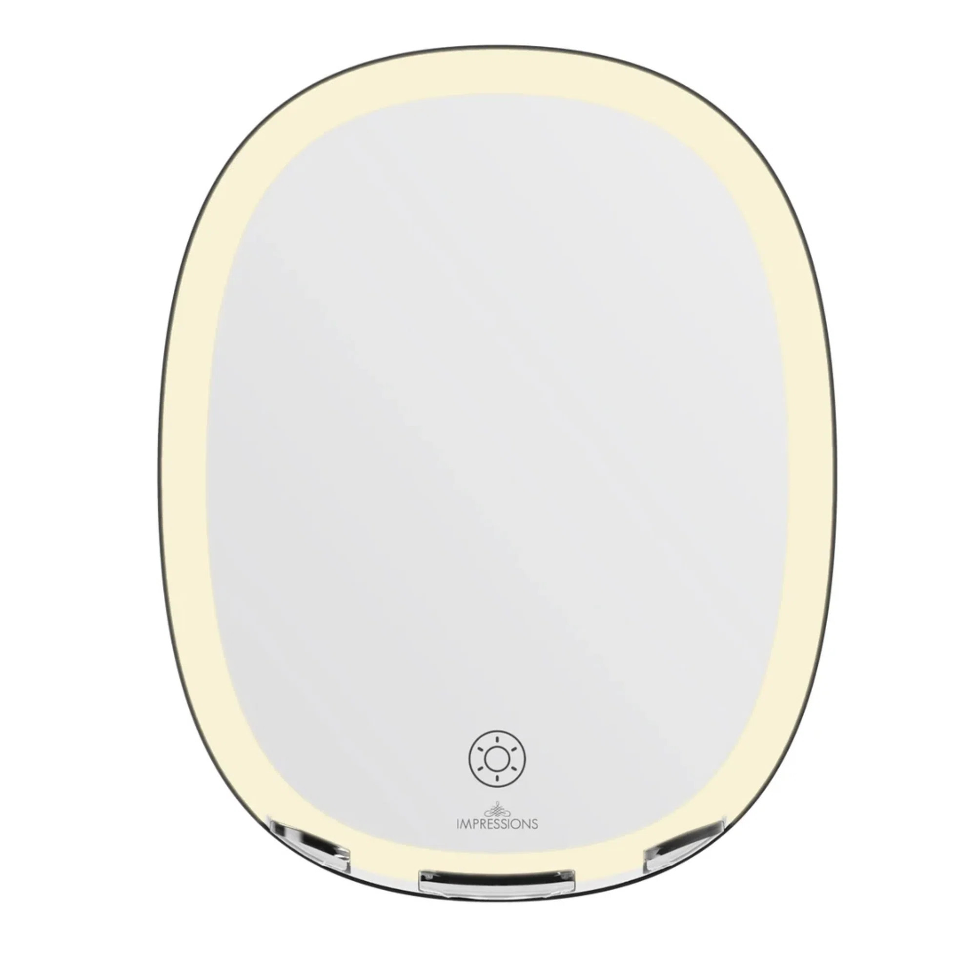 Fedir Fogless LED Shaving Mirror for Men Scaped Tri Tone Battery Operated 360 Degree Swivel Trave... | Wayfair North America