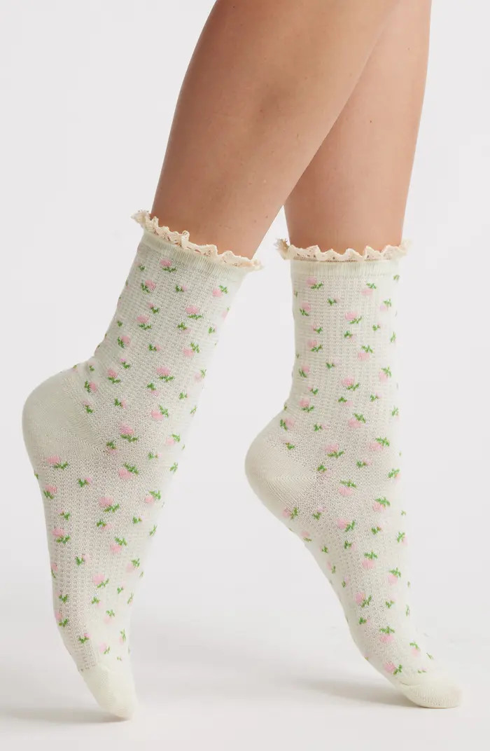 Stems Mini Flora Crew Socks | Nordstrom | Nordstrom