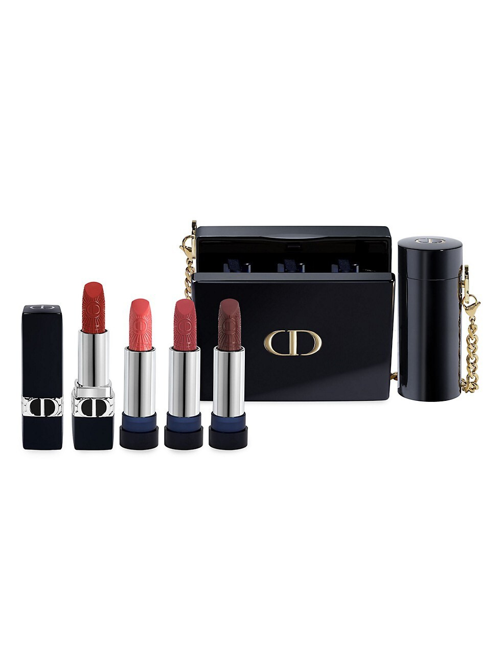 Dior Rouge Minaudière Clutch & 4-Piece Lipstick Set | Saks Fifth Avenue