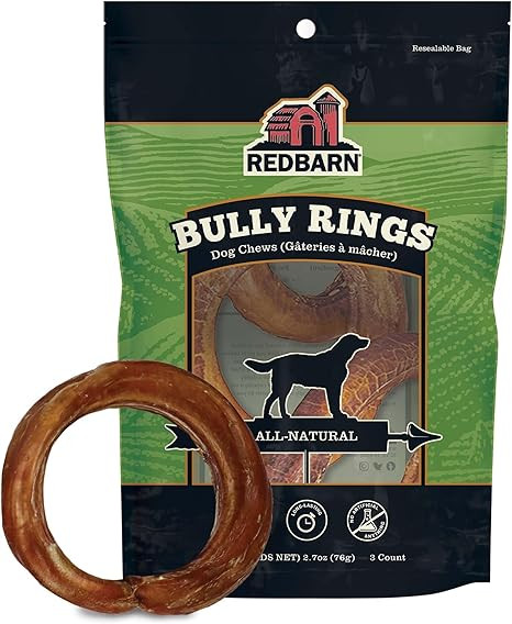 Redbarn Pet Products All-Natural 4" Bully Stick Rings for Dogs - Premium Grain-Free & Rawhide-Fre... | Amazon (US)
