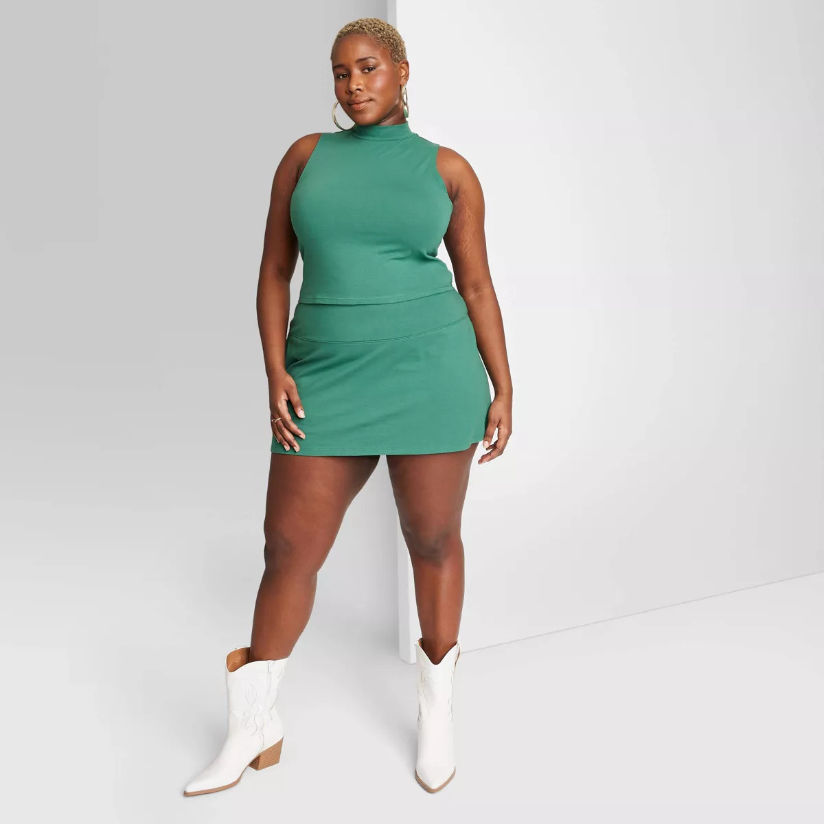 Women's Leisure Mini Skort - Wild Fable™ Green 3X | Target