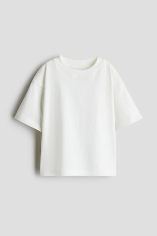 H & M - Boxy Cotton Tee - White | H&M (AU)