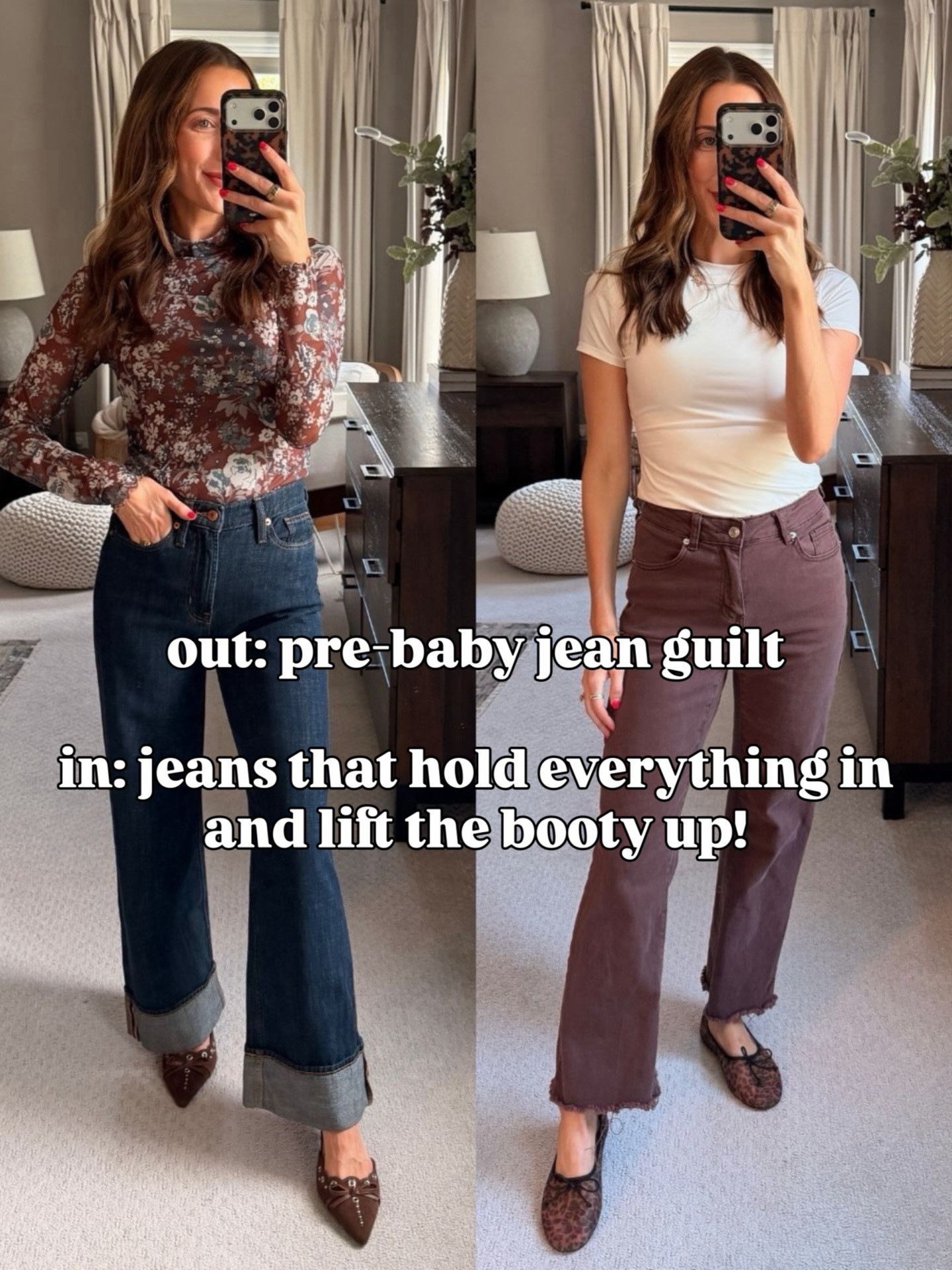 postpartum jeans!  

 