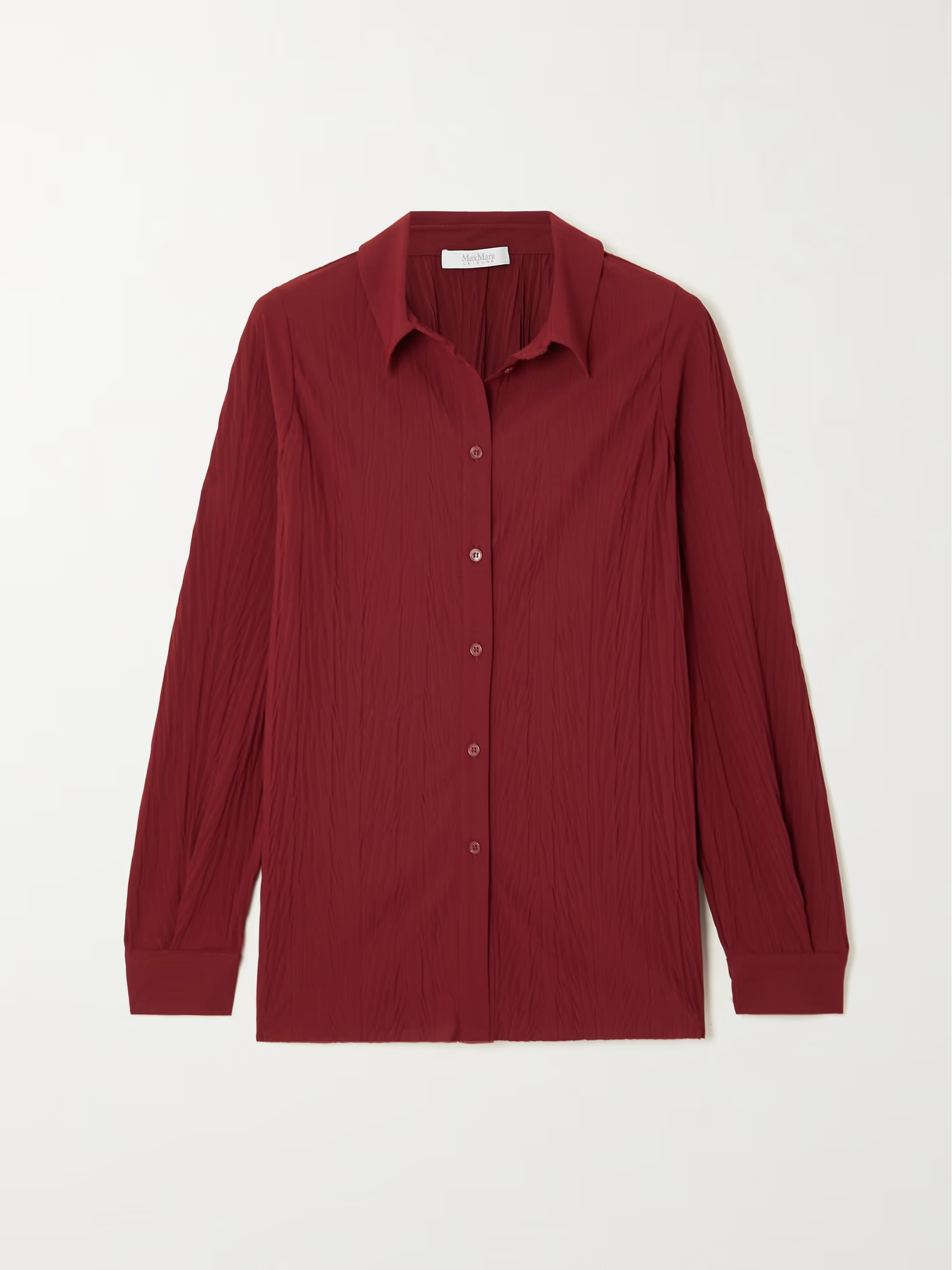 Plissé-silk shirt | NET-A-PORTER (UK & EU)