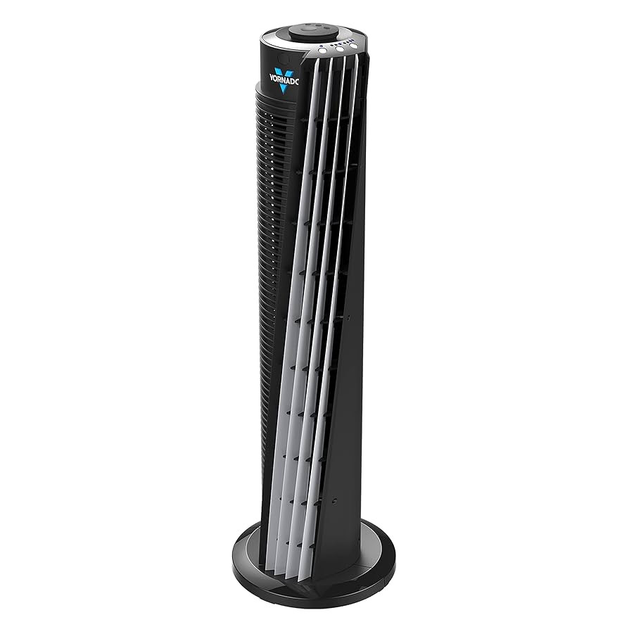 Vornado 143 Whole Room Air Circulator Tower Fan with Timer and Remote Control, 29", Black | Amazon (US)