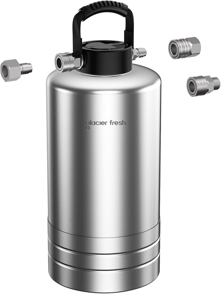 GLACIER FRESH Portable RV Water Softener, 16,000 Grain with Stainless Steel Garden Hose Quick Con... | Amazon (US)
