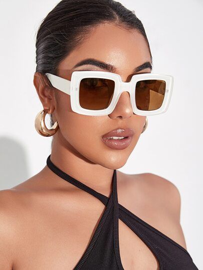 Acrylic Frame Sunglasses | SHEIN