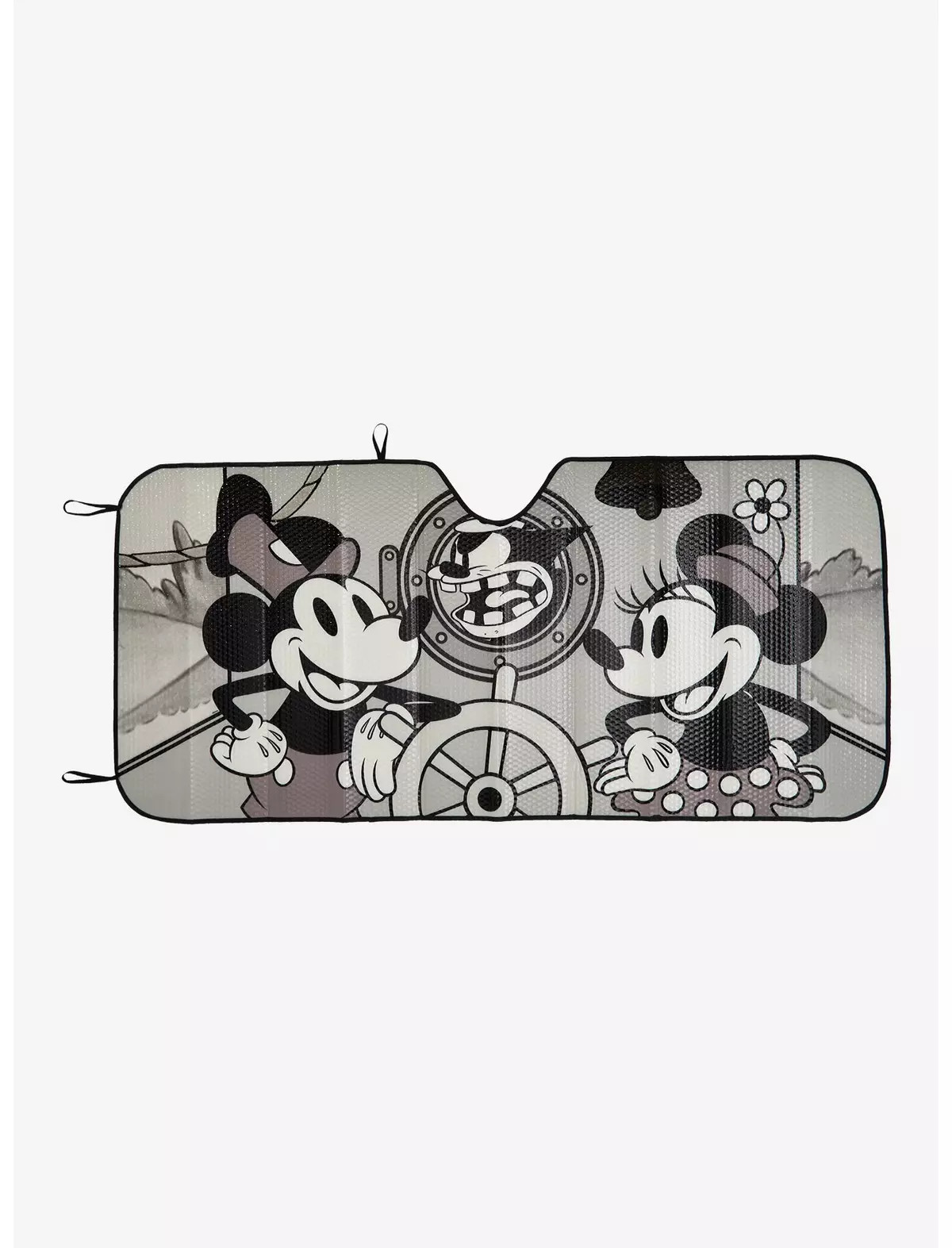 Disney Steamboat Willie Mickey & Minnie Driving Sun Shade — BoxLunch Exclusive | BoxLunch