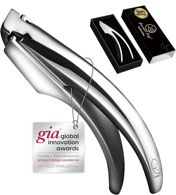 Garlic Press Stainless Steel, No Need to Peel Garlic Mincer Tool for Fine Garlic, Detachable for ... | Amazon (US)