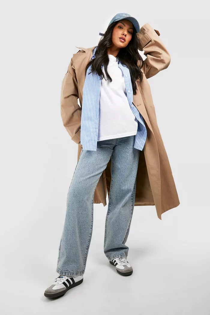 Maternity Over Bump Boyfriend Jean | boohoo (US & Canada)