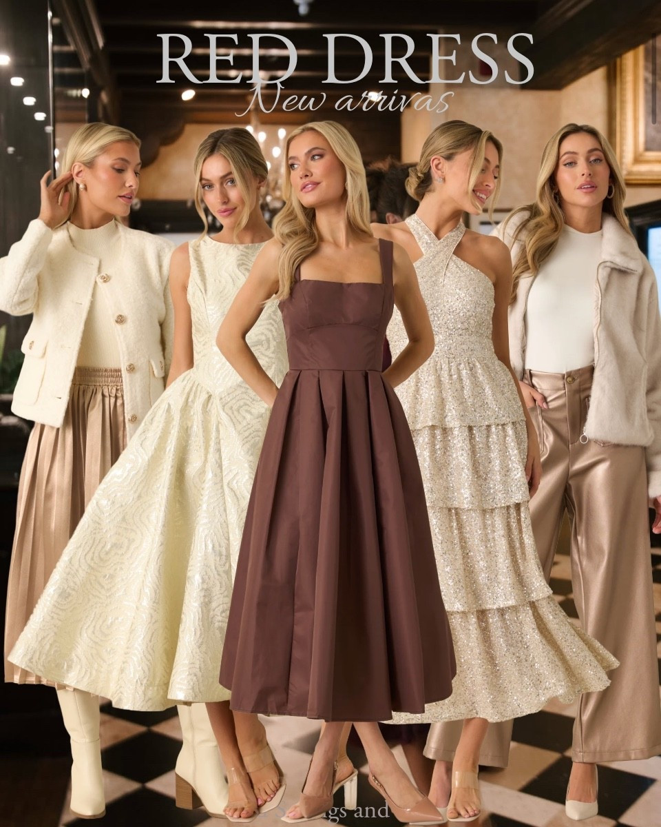 Red dress new arrivals. Christmas and New Years outfit ideas. Sequin dress. Party dresses. 

#LTKFindsUnder50 #LTKootd #LTKHoliday