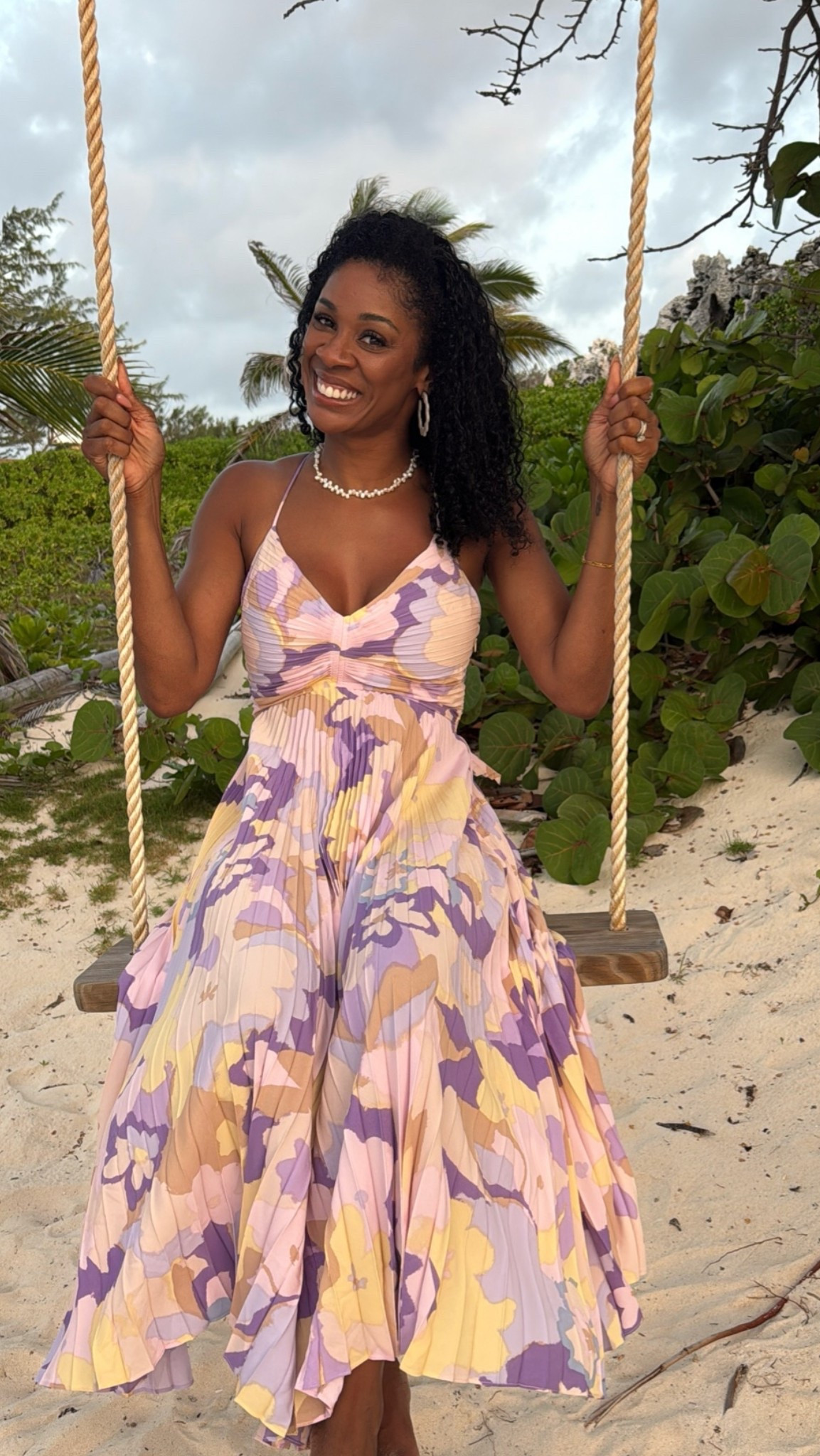 Typically not a purple girl, but this dress was perfect for family photos where the theme was shades of purple. This is a great summer dress or fora wedding and very flattering @astrthelabel

#LTKOver40 #LTKTravel #LTKootd