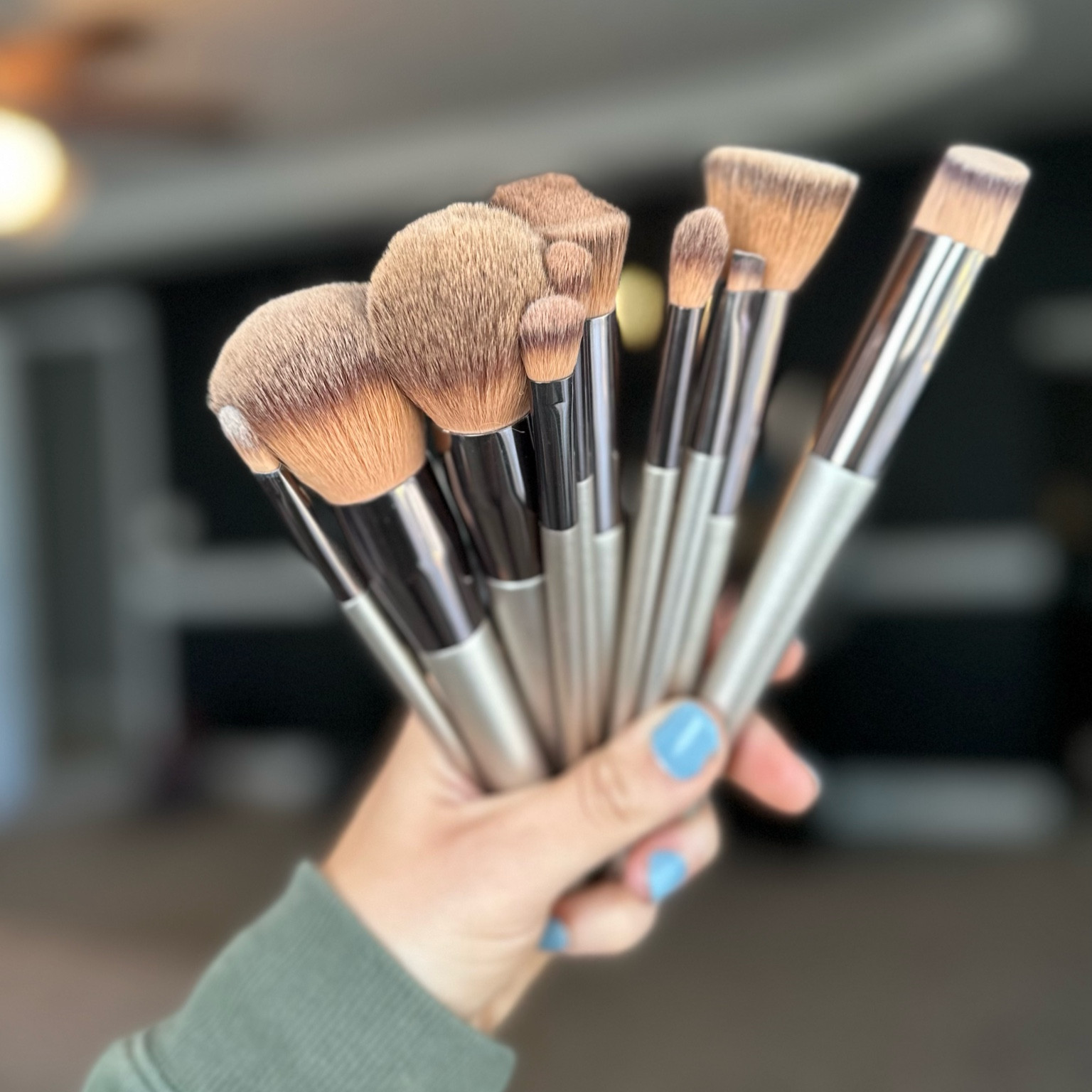 Let me tell you about my FAVORITE makeup brushes. This 10 piece set was $5 - yes FIVE DOLLARS on shein! #makeupfinds #shein #grwm #motd 

#LTKstyletip #LTKFind #LTKSale