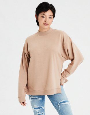 AE Oversized Side Slit Sweatshirt | American Eagle Outfitters (US & CA)