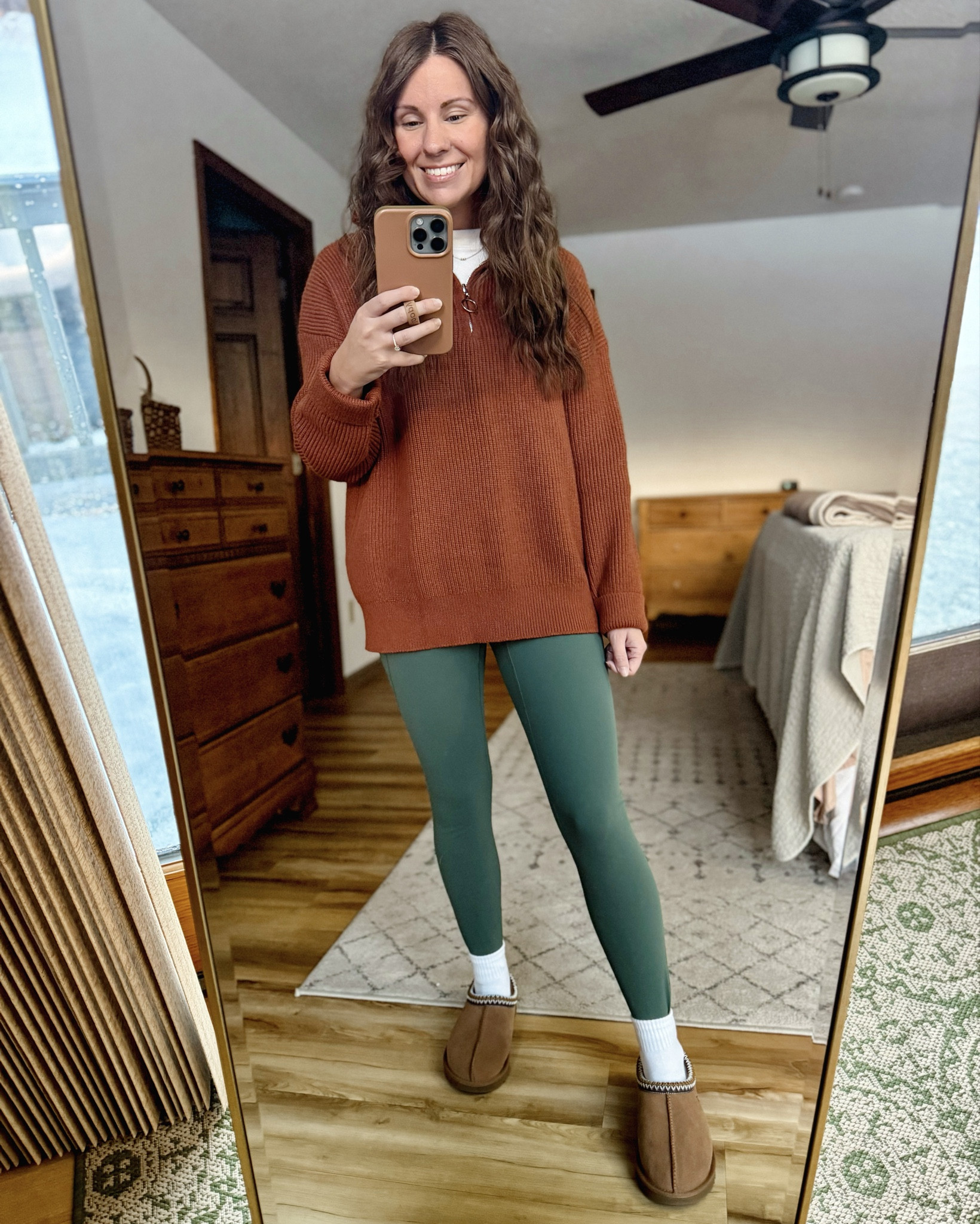Wearing small in my tee, xs in my quarter zip, small in my leggings (forest green), and 6 in my Ugg Tasmans and and 6 in my Merry People Rain Boots 

#LTKPetite #LTKootd #LTKgrwm