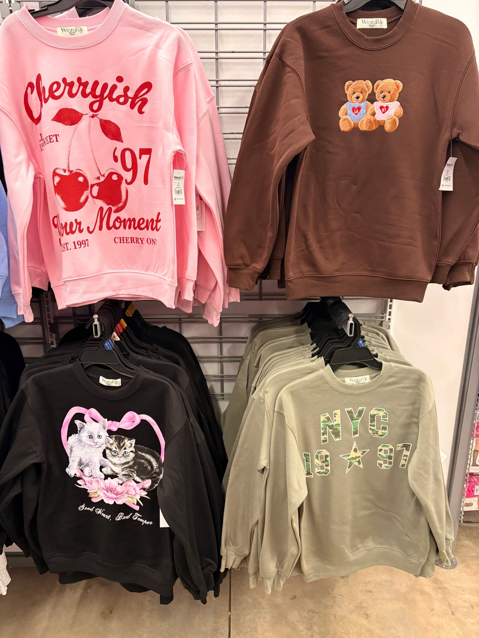 $10.98! Women’s Graphic Sweatshirts Sizes XXS-XXL at Walmart 🍒 🐈 🧸 🤎

#walmart #walmartstyle #walmartfashion #walmartfinds #sweater #cozy #sweatshirt #teddybear #cherry 

#LTKootd #LTKMidsize #LTKgrwm