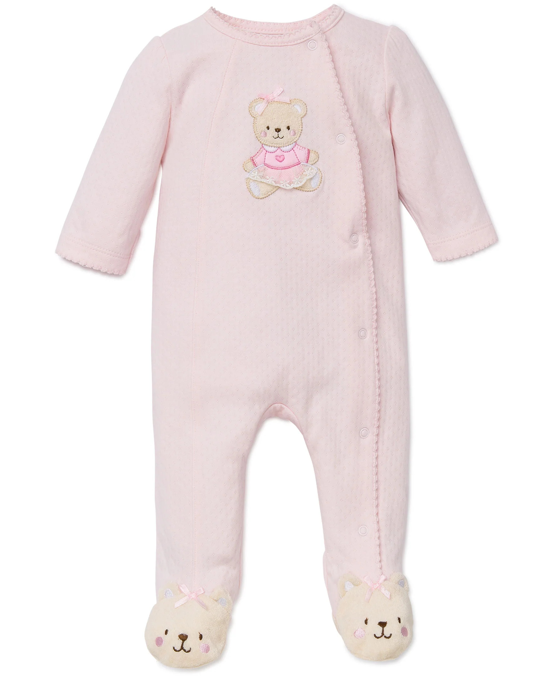 Pink Bear Footed One-Piece | Little Me