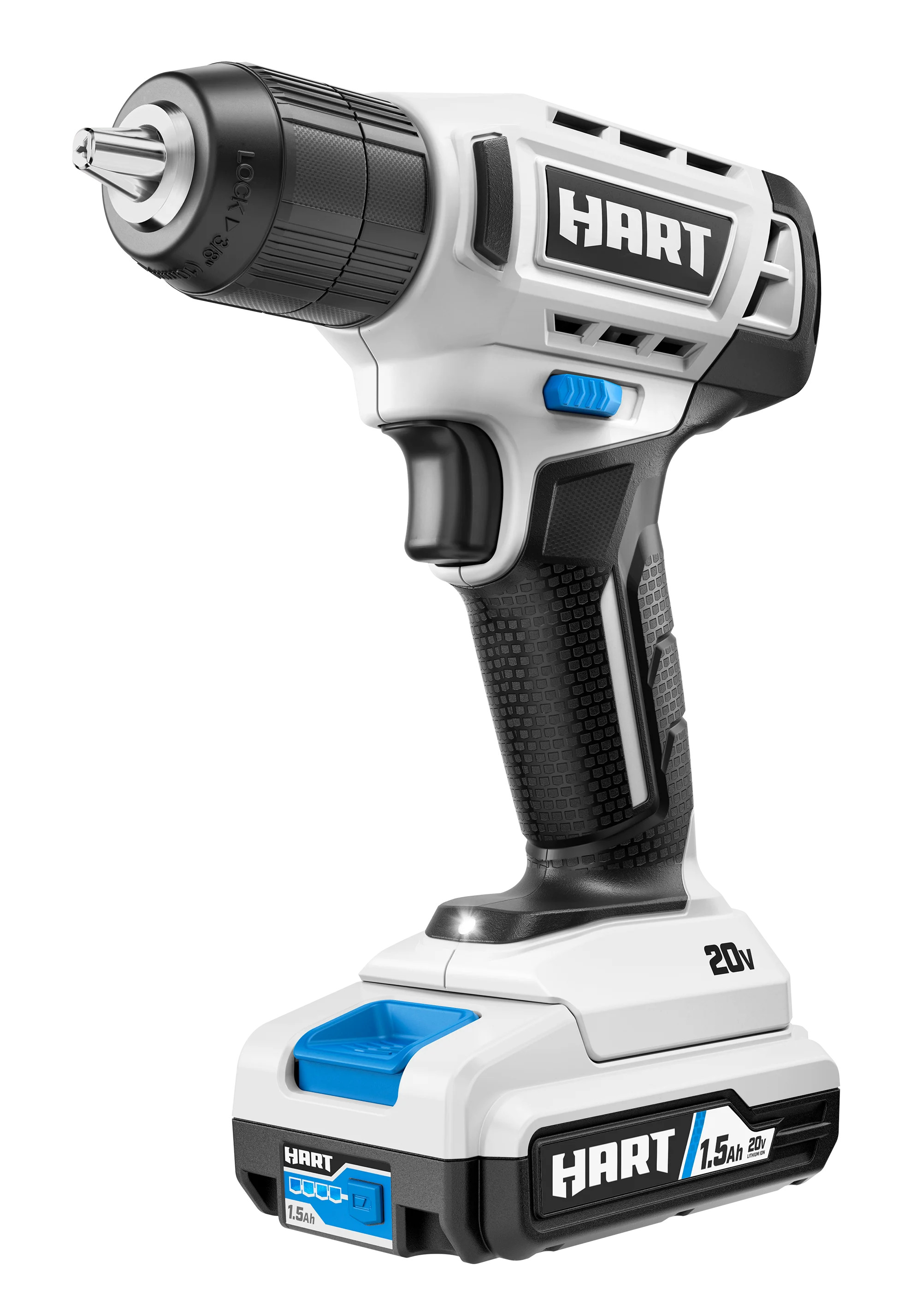 HART 20V 3/8” Drill/Driver Kit with 250 ft-lb Torque, 1.5Ah Lithium-Ion Battery and Charger | Walmart (US)