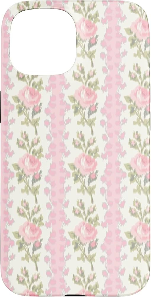 Fancy Peony Blushing Floral Coquette Toile de Jouy Case for iPhone 15 | Amazon (US)