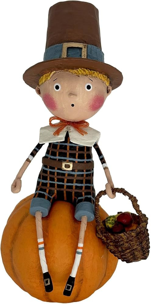 ESC and Company Lori Mitchell Harvest Fall Thankful Thad with Basket of Treats Figurine, 7 Inches... | Amazon (US)