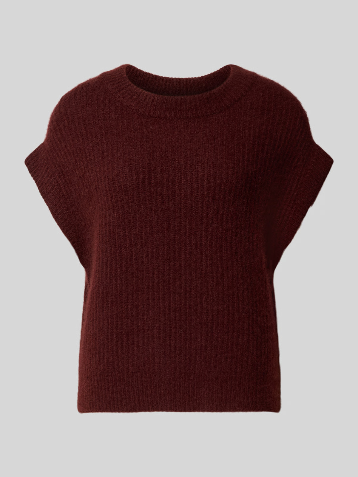 Strickpullunder aus Kaschmir-Baumwoll-Mix in bordeaux | Peek & Cloppenburg* Düsseldorf DE