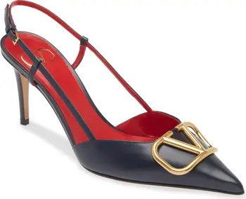 Valentino Garavani VLOGO Signature Pointed Toe Pump (Women) | Nordstrom | Nordstrom