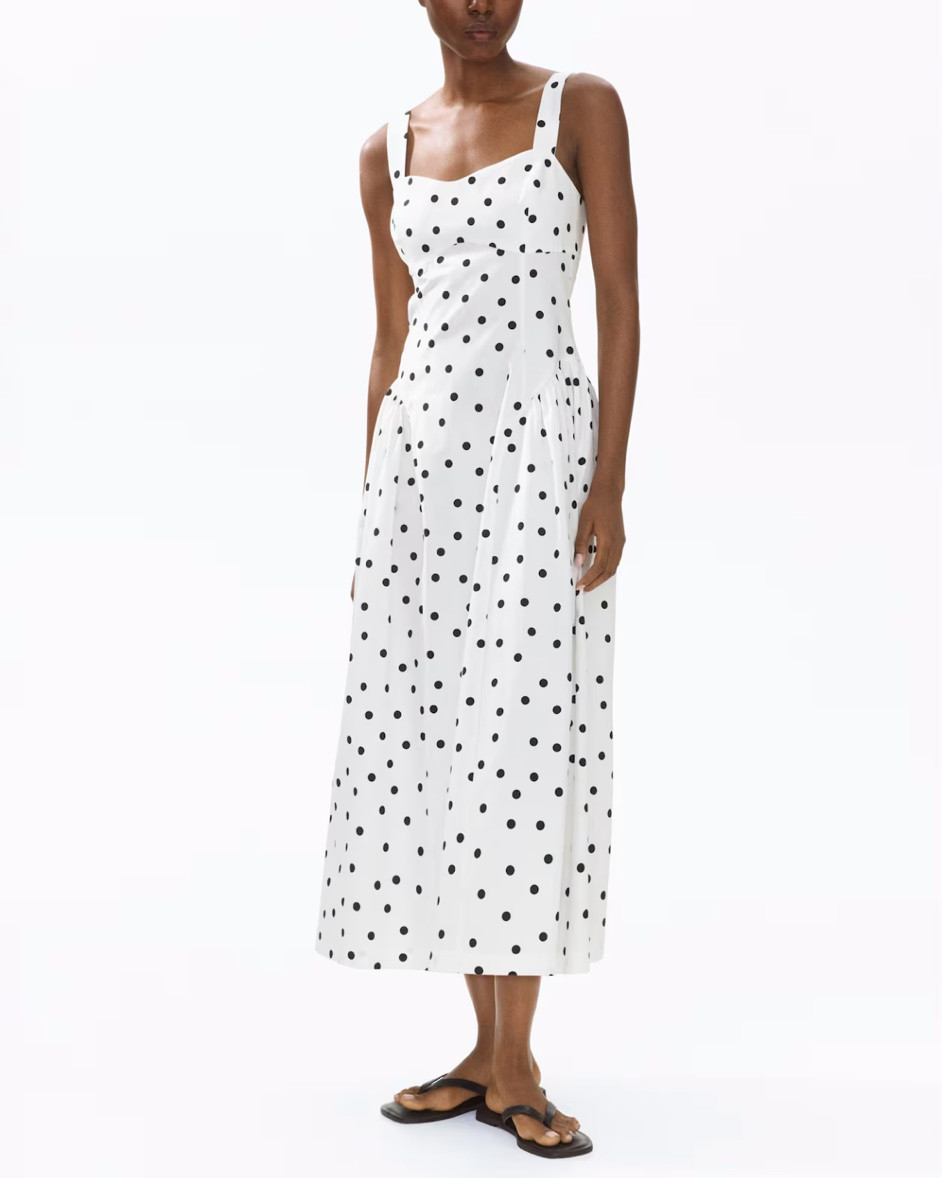 Black and white polka dot midi dress

#LTKSeasonal