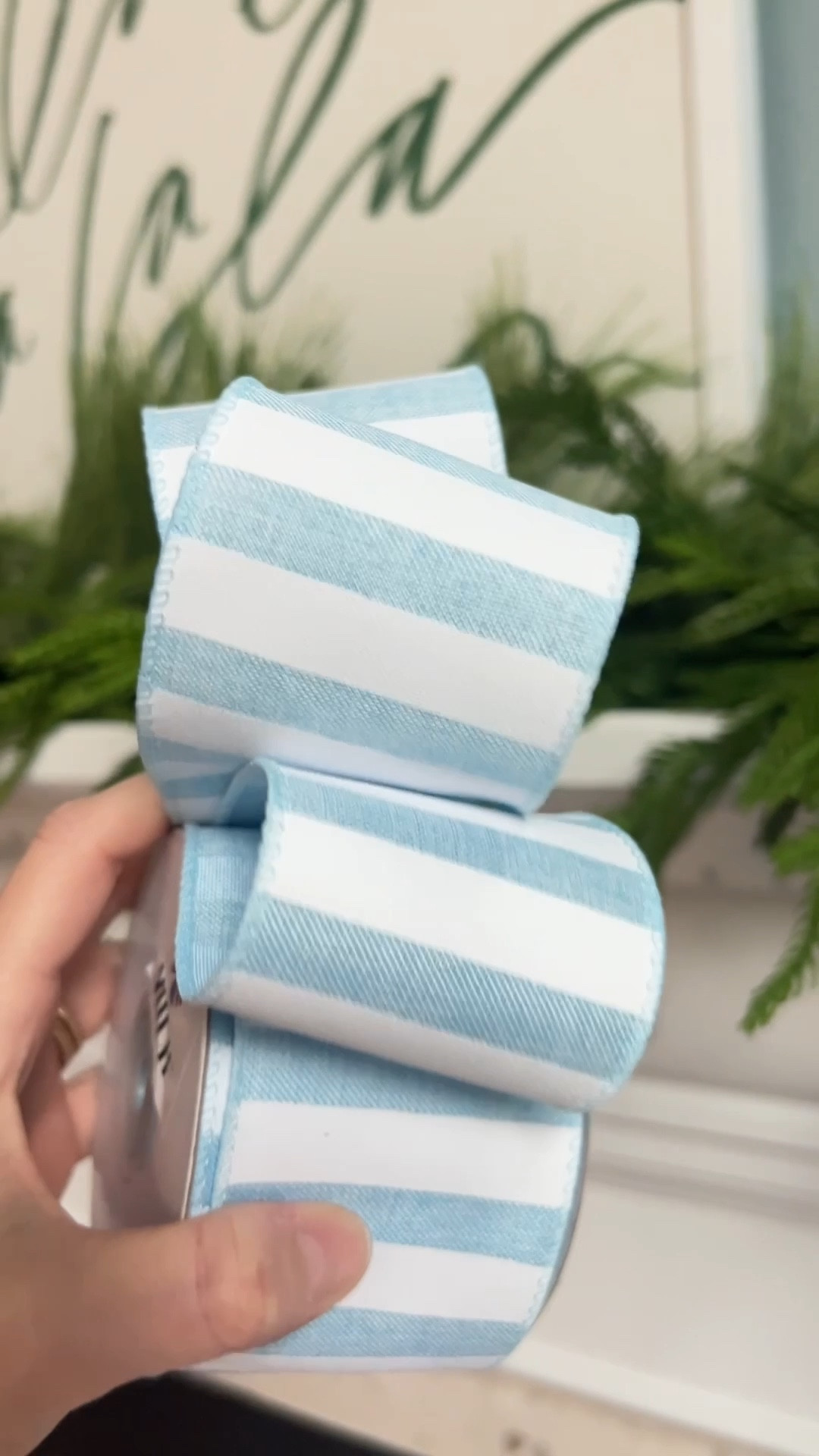 Found a wonderful addition to your Christmas decor! Cos' it's never too early to shop this blue and white striped ribbon.
affordable finds, holiday season, home refresh, mantel decor, interior design, coastal inspo, fireplace, living room

#LTKStyleTip #LTKSeasonal #LTKHome