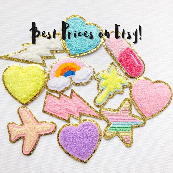 Chenille Iron on Patch Iron on Patches Chenille Rainbow Iron | Etsy | Etsy (US)