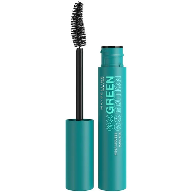 Maybelline Green Edition Mega Mousse Mascara Makeup, Very Black, 0.32 fl oz | Walmart (US)