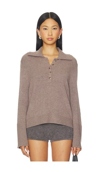 Luca Bell Sleeve Polo in Bracken Heather | Revolve Clothing (Global)