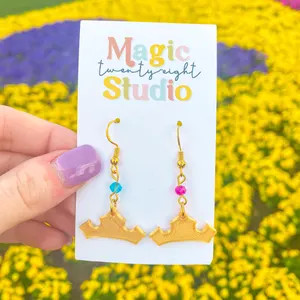 Sleeping Beauty Earrings | Sleeping Beauty Crown Earrings - Etsy | Etsy (US)