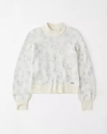 Mock Neck Cable Sweater | Abercrombie & Fitch US & UK