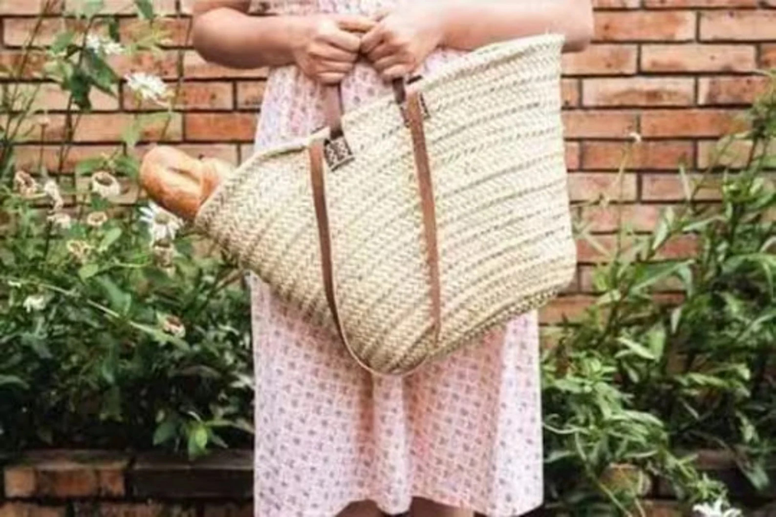 STRAW BAG Handmade With Leather, French Market Basket, French Market Bag, Straw Basket, French Ba... | Etsy (US)