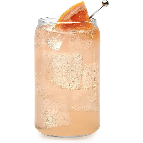 Libbey Classic Can Tumbler Glasses, Set of 4, Pack of 4, Clear | Amazon (US)