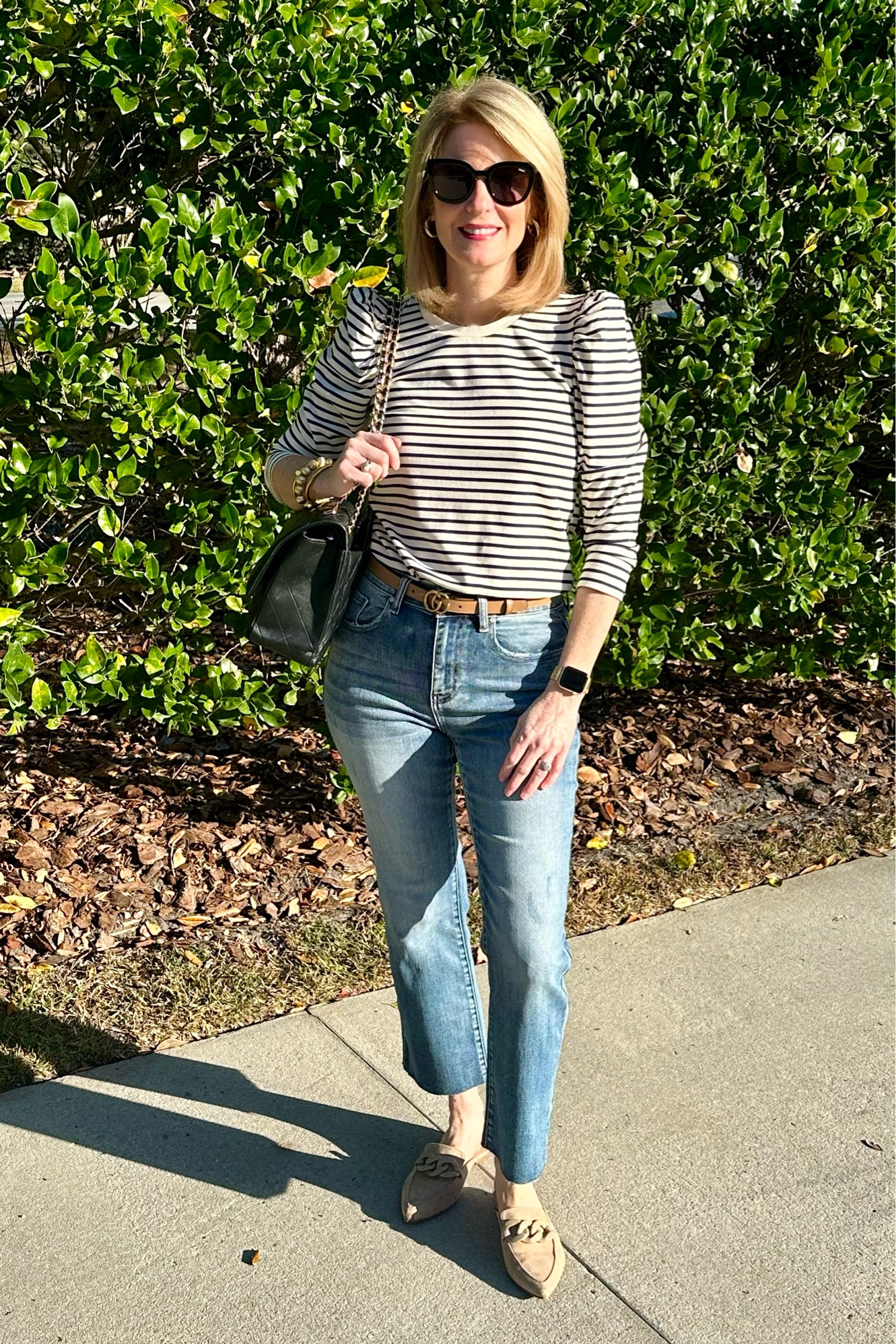 Saturday errand day outfit!! Easy to put together with closet staples! Including these mules from Steve Madden which are on sale and this great striped shirt from Tuckernuck! 

#LTKshoecrush #LTKstyletip #LTKsalealert