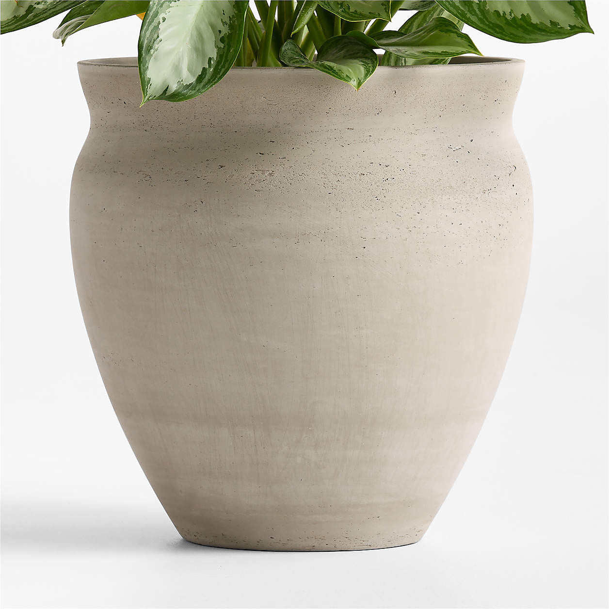 Illara 19.7" x 18.9" Grey Indoor/Outdoor Planter | Crate & Barrel | Crate & Barrel