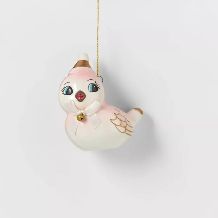 Ceramic Bird Pink Christmas Tree Ornament - Wondershop™ | Target